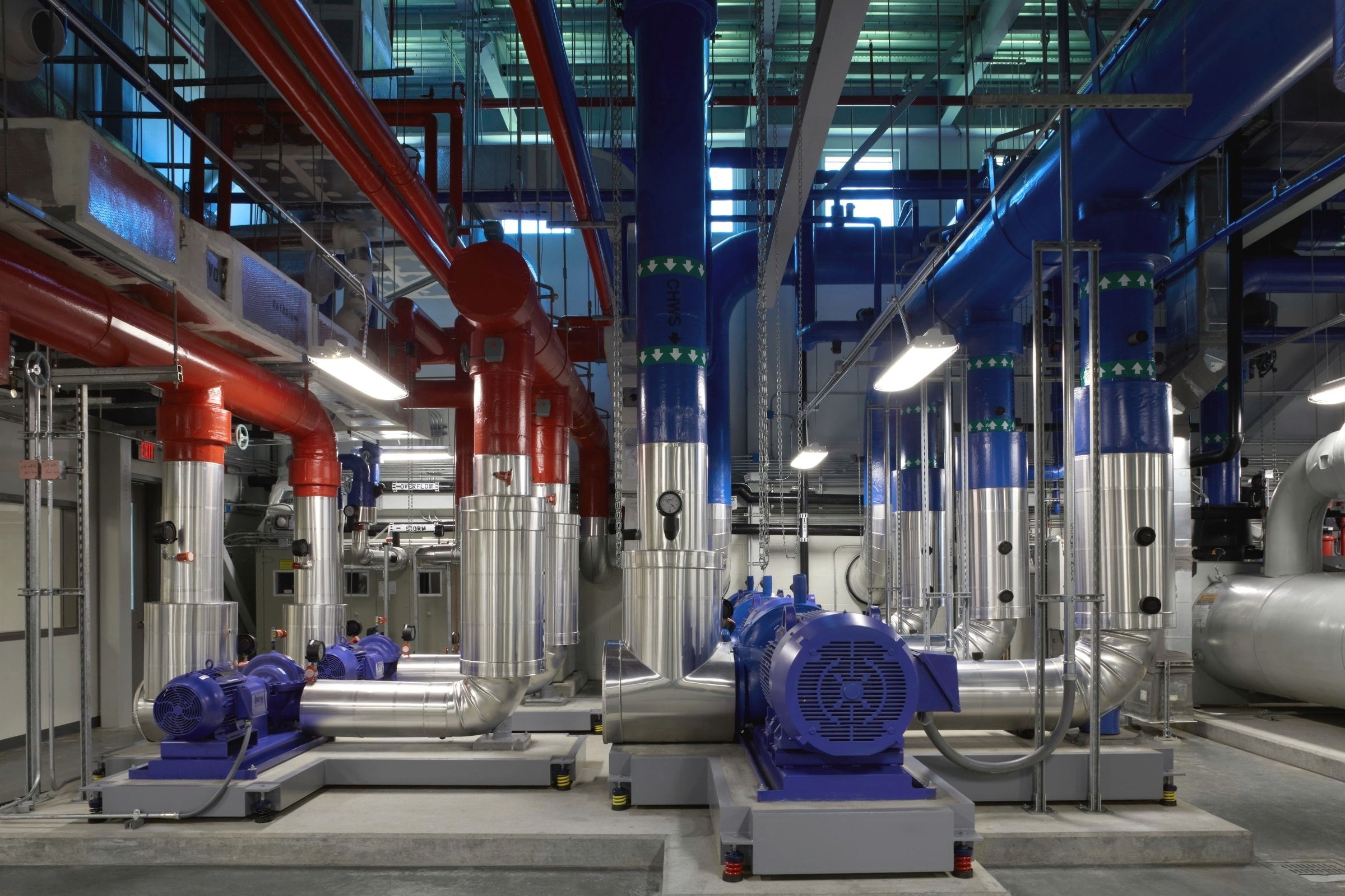 MEP building systems — rooftop mechanical equipment